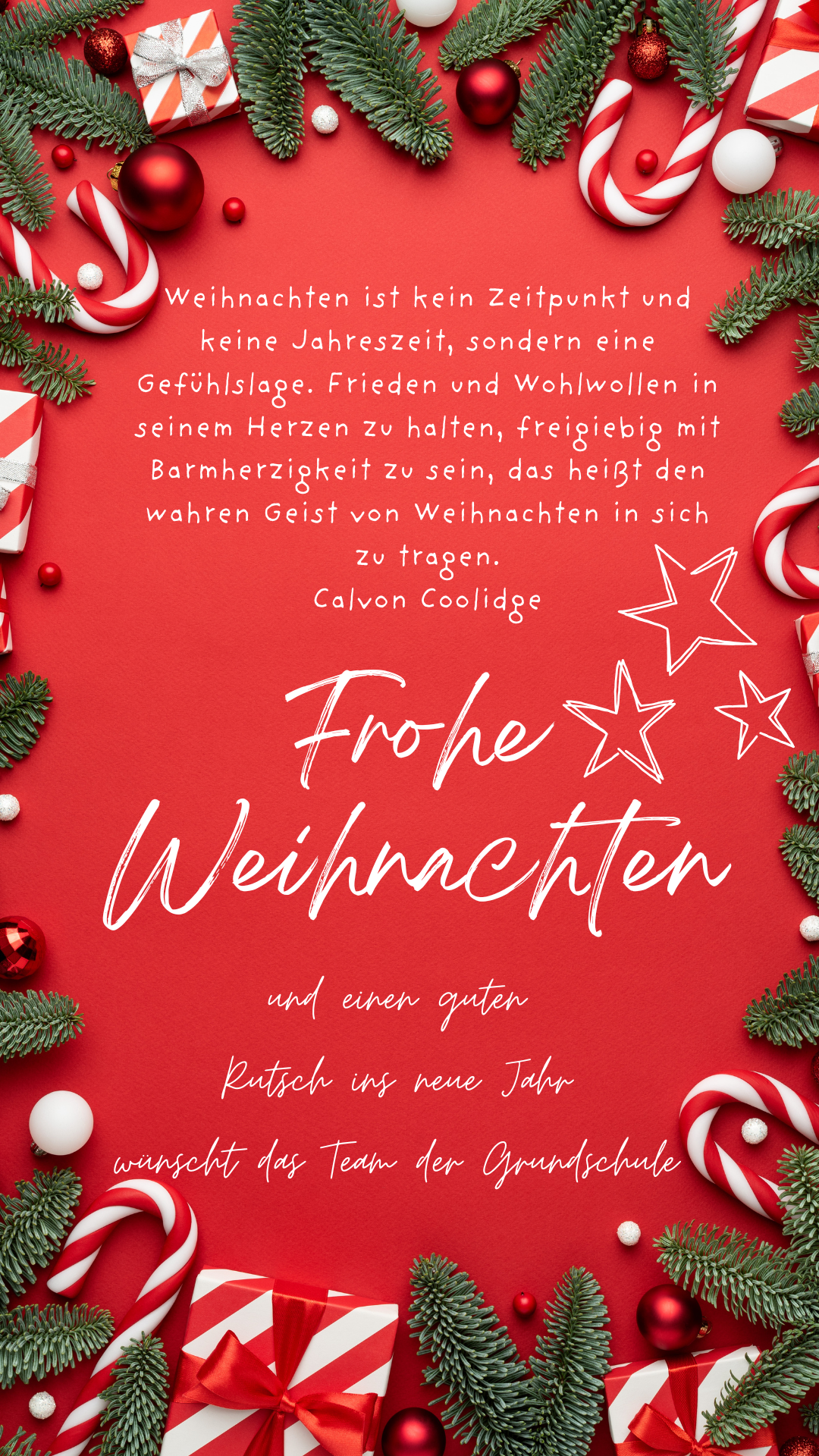 Frohe Weihnachten Gruß